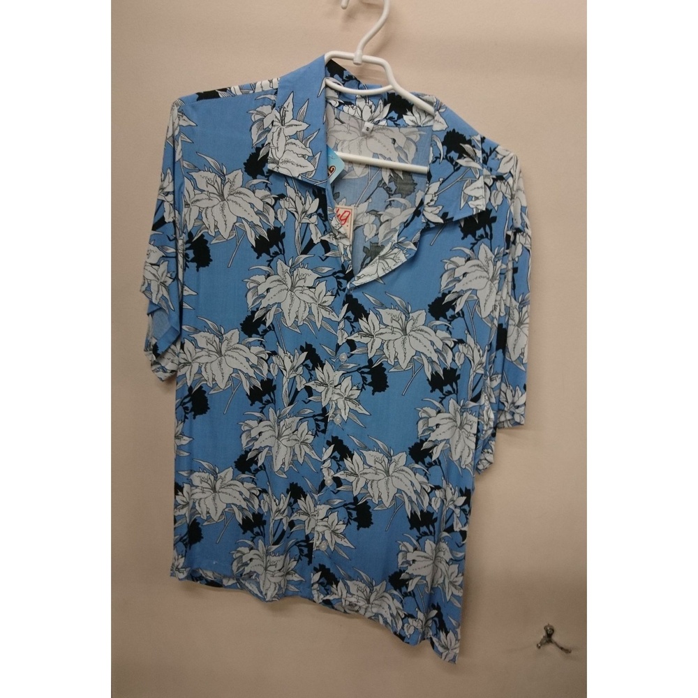 Koloa Button-Up Shirt Men's S Blue NWT White floral print